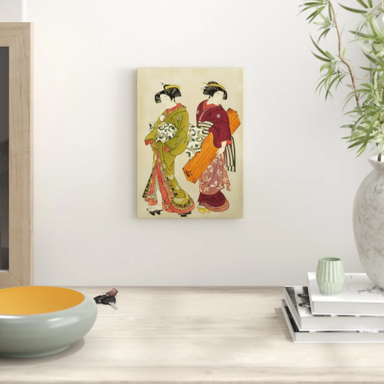 "Geisha Japanese Oriental Art" by Hashimoto Gaho Graphic Art