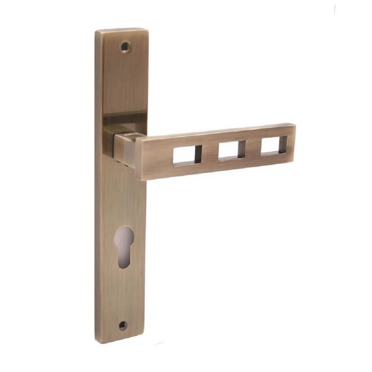 Door Handle VEGA M3 Bronze PZ CYLINDER HOLE, Lock Spacing 72Mm