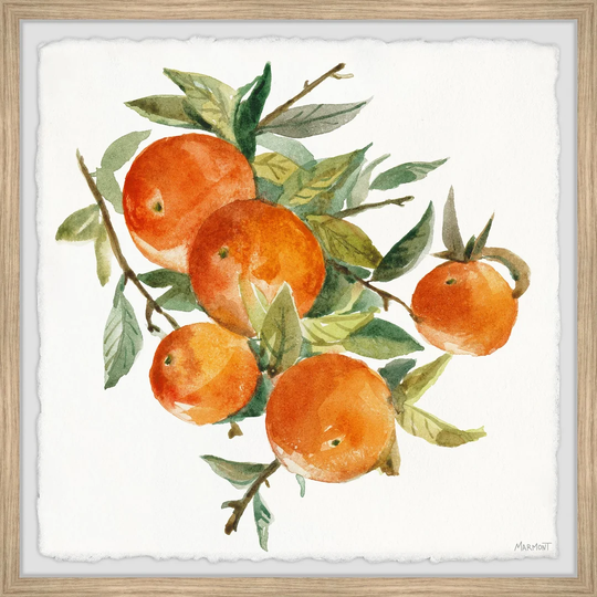 'The Oranges' - Picture Frame Painting Print on Paper