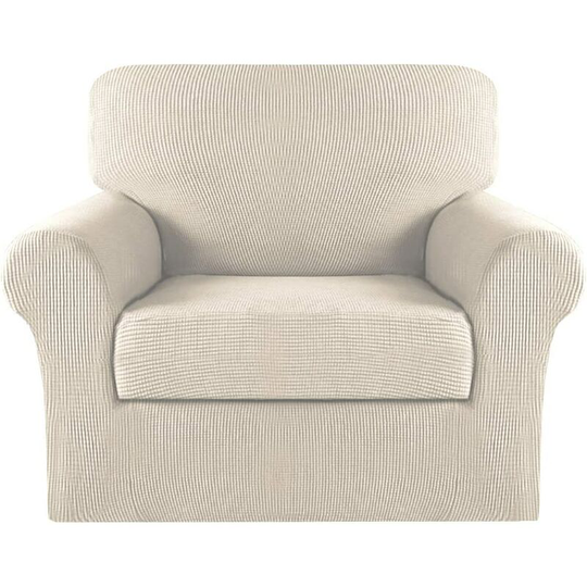 2 Piece Chair Covers Chair Slipcovers for Living Room Armchair Sofa Covers Chair Couch Cover with Arms Washable Furniture Protector for Chairs