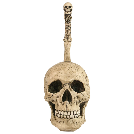 Bathroom Skullduggery Free Standing Toilet Brush and Holder