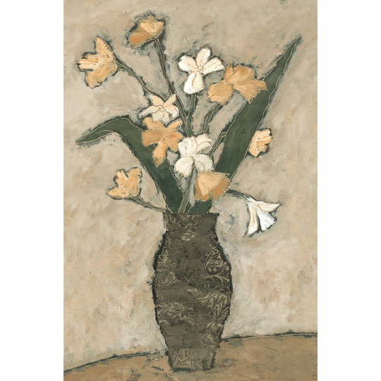 Flowers from B I by Judi Bagnato - Wrapped Canvas Painting