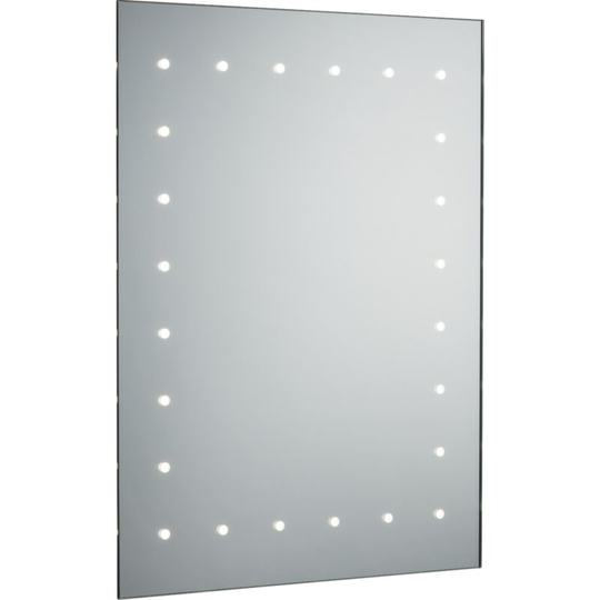 600 x 450mm led Bathroom Mirror with Demister, Shaver Socket and Motion Sensor 230V IP44 14W