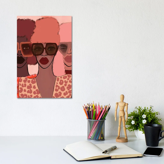 Color Squad by Bouffants & Broken Hearts - Wrapped Canvas Graphic Art