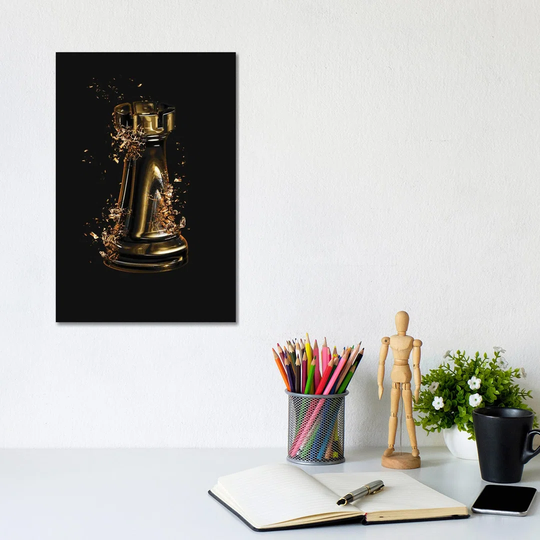 Broken Rook by Gab Fernando - Wrapped Canvas Art Prints