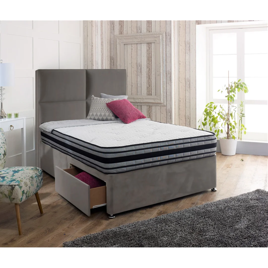 Rebecca Cross Divan Bed & Headboard