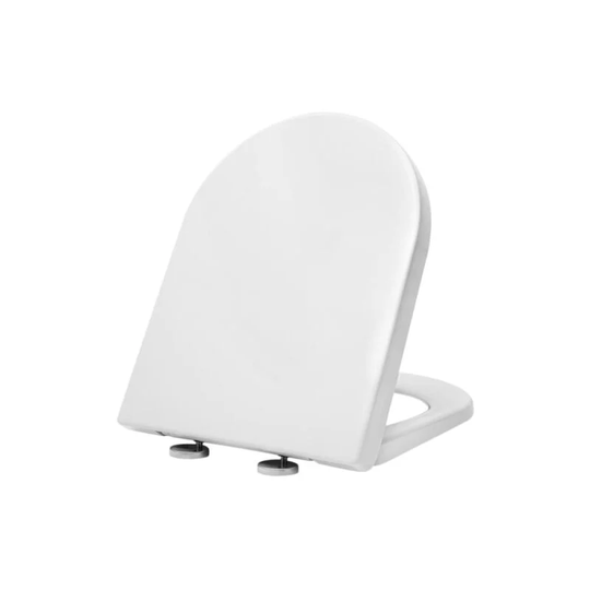 D Shape toilet seats with Soft Close Quick Rlease Button for Easy Cleaning - Woltu