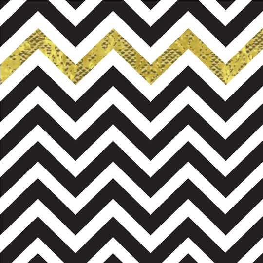 Asher Chevron - Wrapped Canvas Graphic Art