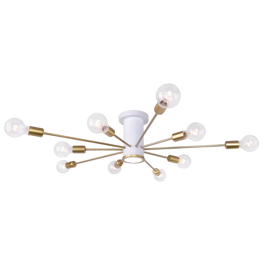 Sandra 10 -Light 100cm LED Semi Flush Mount