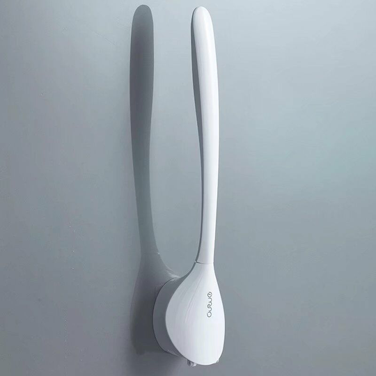 Gray plastic toilet brush set 365 * 98 * 43mm