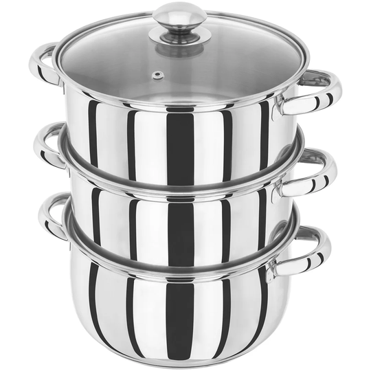 Judge Essentials 22cm Stainless Steel 3 Tier Steamer