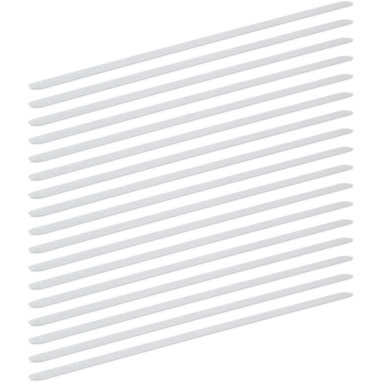 Relaxdays - Non Slip Strips, Set of 8, 60 cm Length, Anti-Slip Shower Treads for Shower, Bathtub and Steps, Transparent