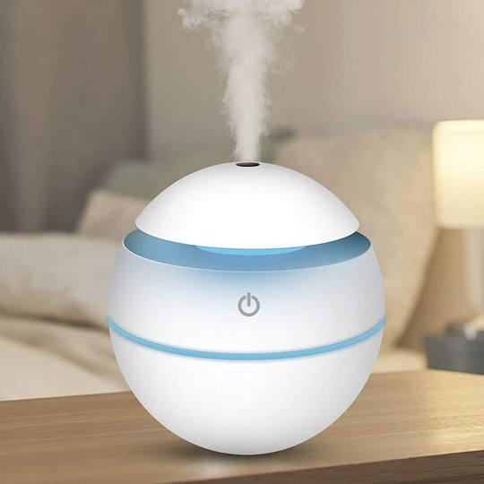 Ilovemilan - usb Mini Ultrasonic Air Humidifier - Ultra Quiet Air Humidifier for Office, Bedroom, etc. - Small air purifier (white)