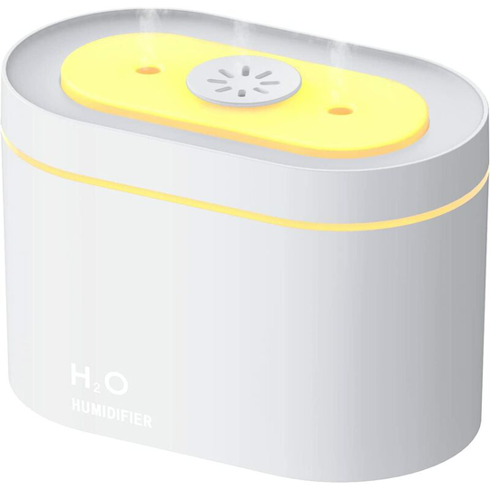 Perlerare - 800ml Refillable Essential Oil Diffuser Dual Mist Humidifier, Portable Heated Aroma Diffuser with led Night Light, Timer and Auto Shut