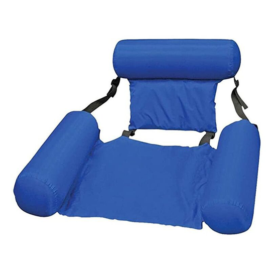 Swimming pool Hammock Reclining Armchair Floating Pool Inflatable Chair Floating Water Floating Water Hammock Reclining Floating For Adult - Blue