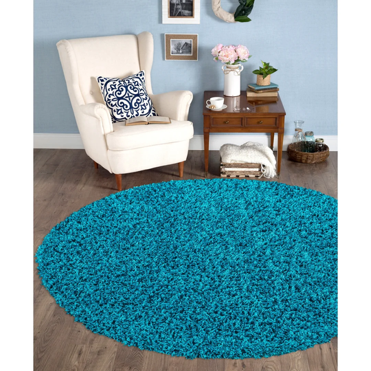 Balhi Luxury Super Soft Flokati/Shaggy Teal Rug