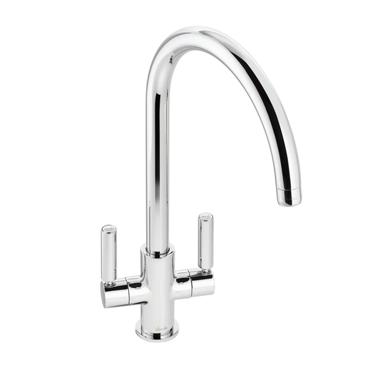 Globe Swan Twin Lever Monobloc Tap