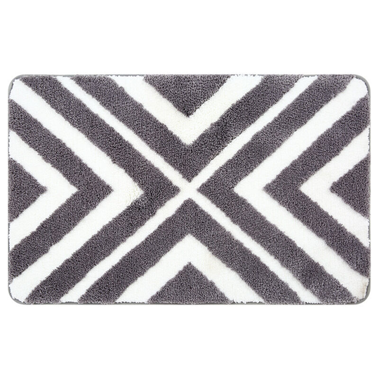 Betterlifegb - bette Non-slip Bath Mat, Soft Microfiber Shower Mat, Water Absorbing, Machine Washable, 40 x 60 cm, gray
