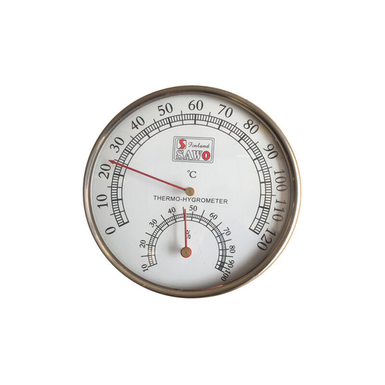 Betterlife Digital Hygrometer Thermometer, Stainless Steel 2 in 1 Sauna Room Hygrometer Thermometer 0-120°C, Indoor Temperature and Humidity