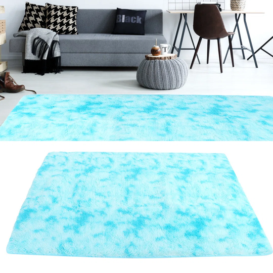 Salix Solid Colour Handmade 160X230cm Blue Area Rug