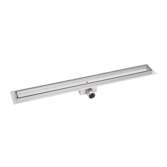 Stainless Steel Shower Channel BP01 140Cm - Floor Drainage Channel For Shower Floor Level Stainless Steel Trim Drain Strainer Shower Cap
