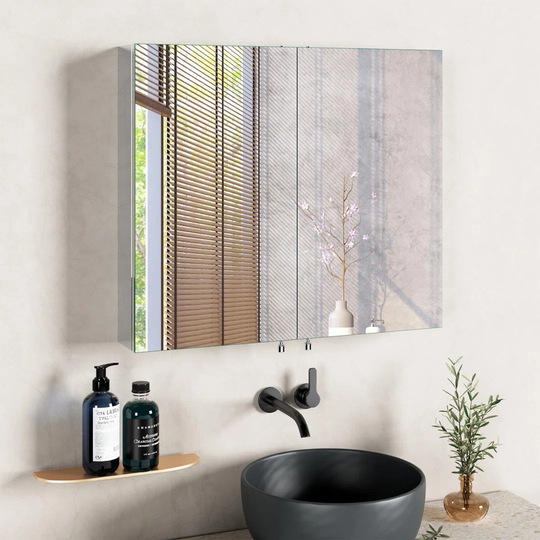Doriane 76cm x 68.5cm Surface Mount Mirror Cabinet