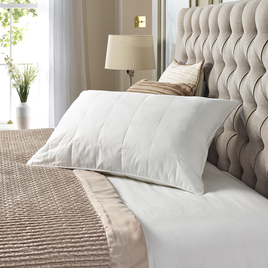 Slumberdown Luxury Cotton Touch Quilted Firm Support Side Sleeper Pillow