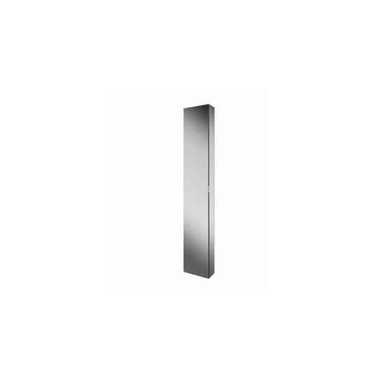 Eris 30 Single Door Tall Mirrored Cabinet - 300mm Wide - 45300 - Aluminium - HIB