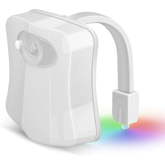 1 Pc Toilet Lamp led Night Light Motion Sensor led Toilet Lights for Bathroom Toilet Bucket, Cabinet, Sink Bowl Seat 8 Colors Change, Use in Dark