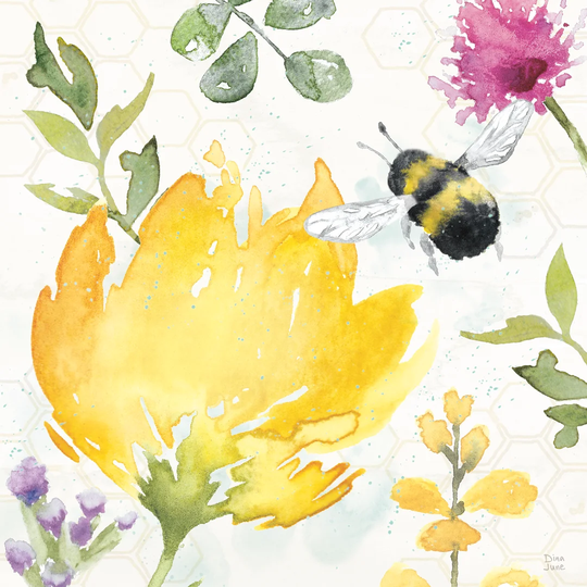 Bee Harmony II by Dina June - Wrapped Canvas Painting