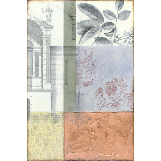 Neo Victorian Collage II by Jennifer Goldberger - Wrapped Canvas Art Prints