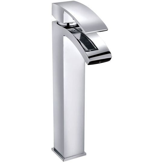 NRG - Tall Modern Counter Top Basin Mixer Tap Bathroom Sink Faucet Chrome