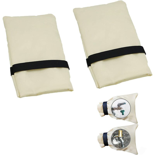 Perlerare - The faucet cover prevents freezing cold-resistant faucet cover Faucet winter-resistant thickening bag 2 pieces winter protection outside