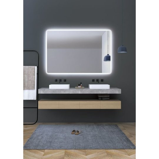 Illuminated Bathroom Mirror "Praga" 80Cm Cool White Sensor Demister/On-Off [LIMEX-PRAG014/80] (LIMEX-PRAG014/80)