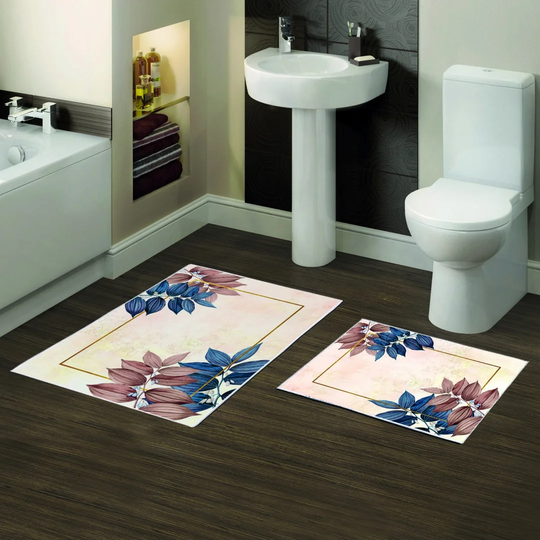 Emanouil 2 Piece set Rechtangle Bath Mat
