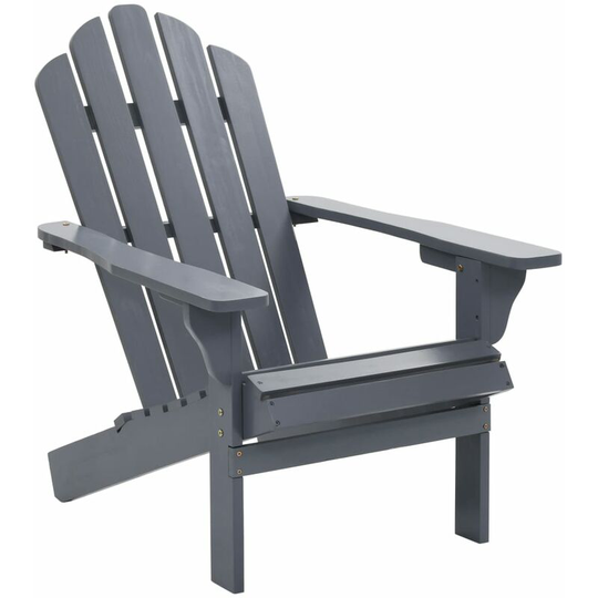 Topdeal Garden Chair Wood Grey VDTD29826