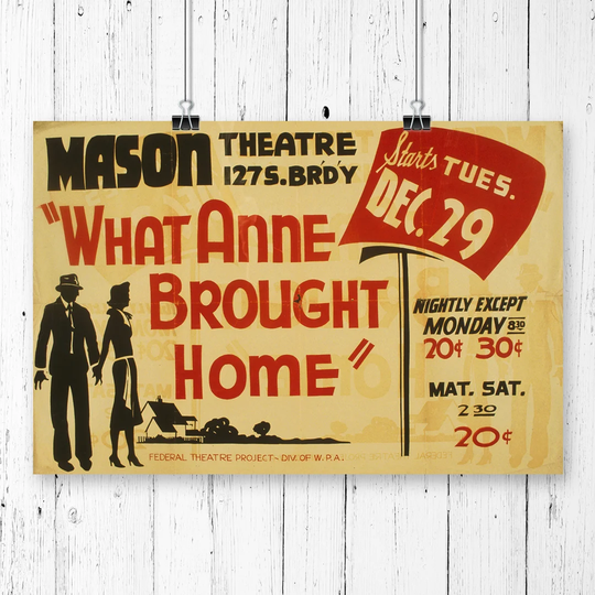 'Vintage WPA What Anne Brought Home' Vintage Advertisement