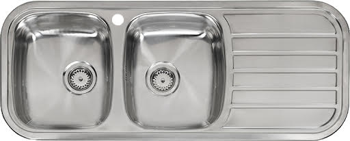 Reginox Regent Lux Stainless Steel Inset Double Kitchen Sink Right Hand