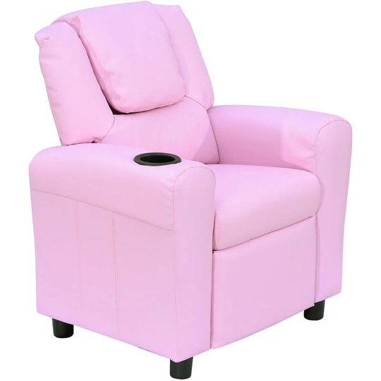 Homcom - Kids Recliner Armchair Games Chair Children Seat Girls Boys Sofa - Pink
