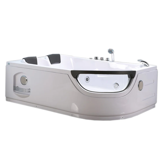 Luna Whirlpool Bath Tub Spa Corner Bath Double Pillow 120 x 180cm Bathtub Mod