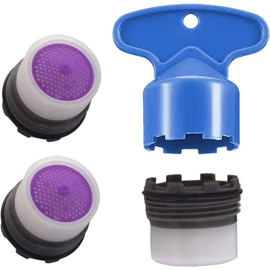 Faucet Replacement Part Insert Filter, Restrictor Aerator, 16.5mm/0.65Inch, 4 Pack