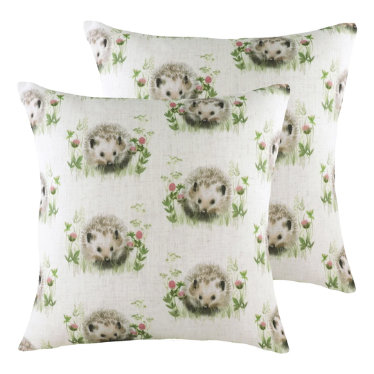 Cardin Hedgerow Hedgehog Repeat Cushion with Filling