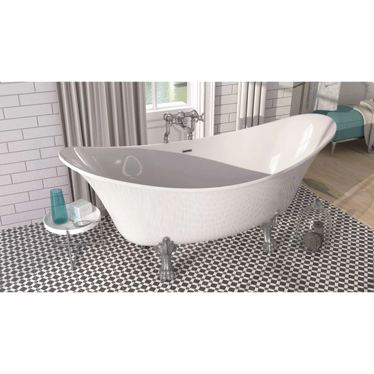 Aghancrossy 1730 mm x 750 mm Freestanding Double Ended Bathtub