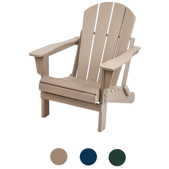 Adirondack Garden Chair Outdoor Armchair Lounger Patio Deck Seating - Brown