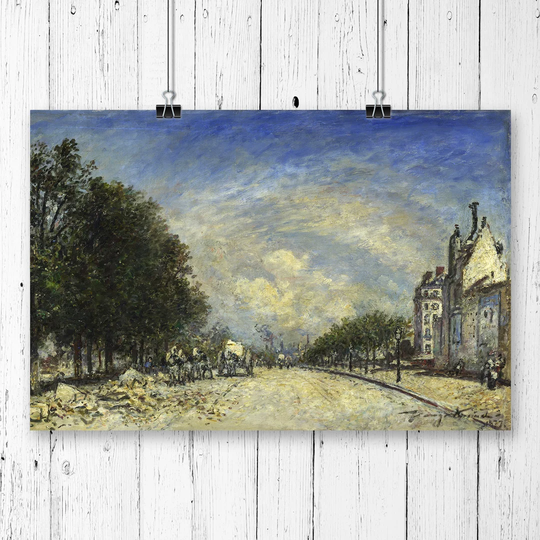 'The Boulevard de Port-Royal, Pris' by Johan Jongkind Printing Print