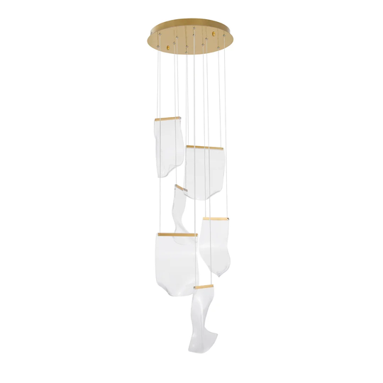 Larsen 6-Light Cluster Geometric LED Pendant