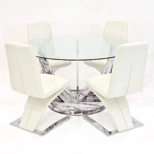 Tobin Dining Set with 4 Chairs