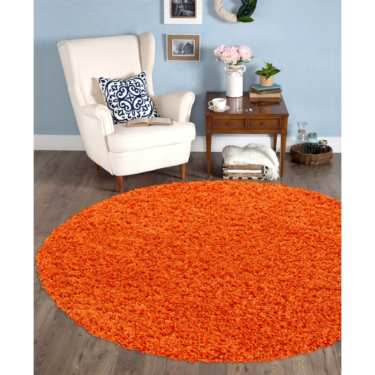 Ashwood Luxury Super Soft Flokati/Shaggy Orange Rug