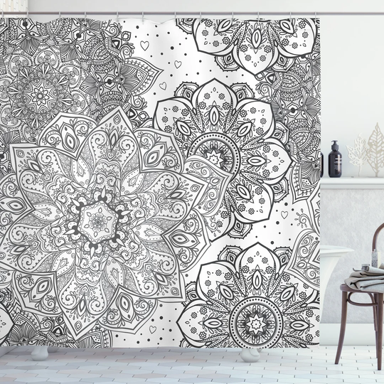 Benvinda Polyester Shower Curtain Set