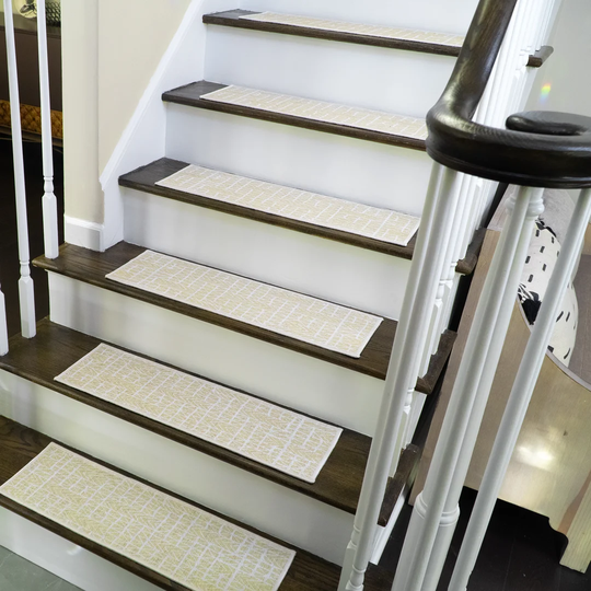 Hudson Design Non-Slip Banana Cream Stair Tread